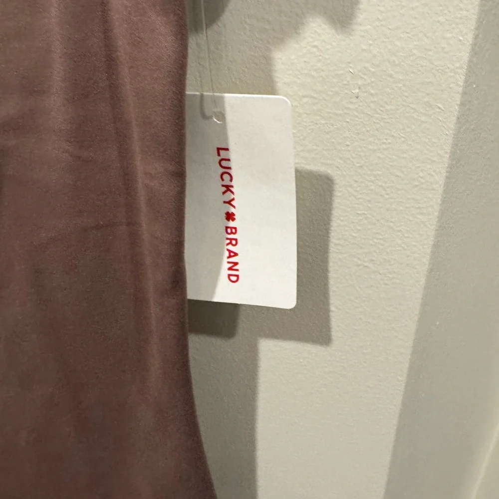Lucky Brand Women's Short Sleeve Top - Chocolate Brown - Picture 5 of 5
